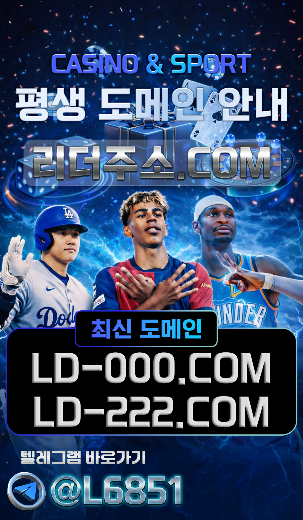 리더주소 평생 도메인 안내 LD-000.COM LD-222.COM 텔레그램 L6851